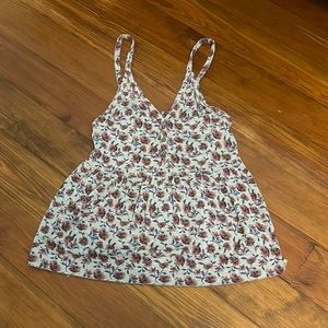American Eagle loose fitted floral tank (XXS)